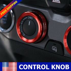 Wwd-zhw-25412 Oxilam-advanced Switch Knob Cover Trim Ring 4pcs Center Console Ac Radio For 16-20 Toyota Tacoma