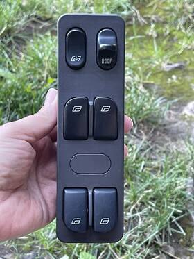 501.570 Saab 1998/03 9-3 Convertible Master Window Switch With Top Roof Tested Oem