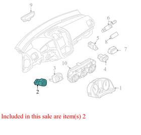 5kd941431a Volkswagen 2006-2009 Rabbit Headlight Switch Used Oem