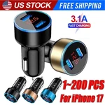 Dual Ports Usb Car Cigarette Charger Lighter Digital Led Voltmeter 12V/24V Lot. Fixed Price $396.79.