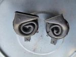 1969 Corvette Horns Original Pair Dated 9A4 & 9A5 High Low. Fixed Price $175.00.