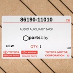 Genuine 2018-2022 Lexus ES350 Audio Auxiliary Jack 86190-11010. Fixed Price $109.00.