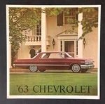 1963 Chevrolet Brochure Impala Bel Air Biscayne Artwork Photos Specs Vintage. Fixed Price $16.99.