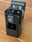 Kenwood NX-220/320 4KEY 56N, 57L Leather Case Holder Holster B/l D-rings. Fixed Price $59.22.