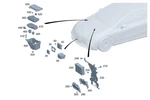 Genuine Mercedes-benz Fuse Box 297-540-74-16. Fixed Price $32.95.