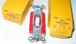 Vintage Hubbell 1221-IVORY Single Pole Toggle Switches 20A Spec Grade Usa Nos. Fixed Price $14.95.