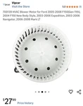 700139 Hvac Blower Motor Ford 2005-2008 F150(GEN 11TH), 2004 New.... Fixed Price $27.50.