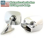 L/r Square Chrome Door Fender Mirrors Fit Chevrolet Chrysler Datsun Mazda Toyota. Fixed Price $115.36.