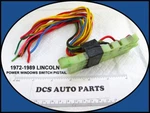 1972-1989 Lincoln Continental Town Car Power Window Adjust Switch Wiring Pigtail. Fixed Price $49.95.