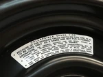 Cuda Challenger Collapsible Space Saver Tire Sticker Decal 1970 1971 Aar T/a. Fixed Price $13.17.