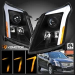 Black Fits 2010-2016 Cadillac Srx Projector Headlights Switchback Led Drl Signal. Fixed Price $289.38.