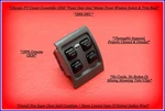04 05 Pt Cruiser Convertible Pastel Slate Gray Master Window Switch Bezel Oem. Fixed Price $99.95.