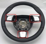 Porsche 997 987 Sport Steering Wheel Aluminum Blind Cover Set 3PC Electroplated Silver New Oe. Fixed Price $571.29.