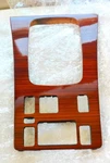 Mercedes W126 Center Console Wood Trim Zebrano Manual Trans Genuine 1266830600. Fixed Price $315.00.