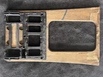 Mercedes W126 Center Console Wood Trim Zebrano Manual Trans Genuine 1266830600. Fixed Price $145.00.