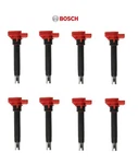 For Audi Vw 4.2L V8 Set Of Ignition Coils W/ Spark Plug Connector Bosch. Fixed Price $257.95.