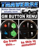 2007-2013 Chevrolet Traverse Ac Button Decals Gm Climate Control Repair Set. Fixed Price $8.95.