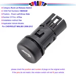 Trunk Latch Lid Release Switch Button For Chevrolet Malibu CAMARODS2192 22734487. Fixed Price $13.50.