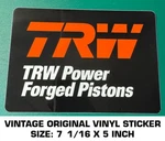 Trw Power Forged Pistons Vintage Original Vinyl Decal Sticker-engine Racing-drag. Fixed Price $8.66.