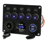 5-SWITCH 12V Electrical Panel Voltmeter, Dual Usb For Rv, Truck & Boat. Fixed Price $23.99.