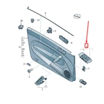 Vw Beetle Front Left Door Window Switch Bezel Lhd 5C1867255PX7. Fixed Price $58.14.