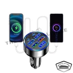 Four Ports 3.1A Usb Car Cigarette Charger Lighter Digital Led. Fixed Price $5.80.