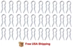30 Linkage Clips Fits Edelbrock Carbs &others (for 2 4 Bbl Tri Power Etc). Fixed Price $13.95.