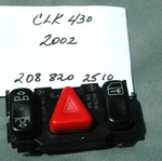 2002 Mercedes CLK430 320 Hazard Flasher/ Locks Roll Bar Switch 2088202510. Fixed Price $29.50.
