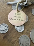 1959 Ferrari U.s. Race Team Fob Brass. Fixed Price $14.95.