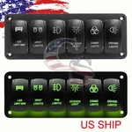 6 Gang Rocker Switch Panel Car Marine Boat Circuit Led Breaker Voltmeter 12/24V. Fixed Price $29.95.