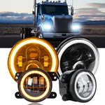 7 Inch Led Headlamp Headlights & 4'' Fog For Freightliner 122SD 2013-2016. Fixed Price $110.99.