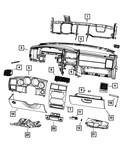 Genuine Mopar Instrument Panel Ash Receiver 1FQ60DX9AB. Fixed Price $141.44.