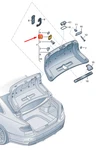New Audi A8 D5 Deck Lid Handle Trim 8S7867969 Original. Fixed Price $14.74.