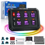 6 Gang Rgb On/off Switch Panel Toggle Led Light Circuit Relay System Kit Marine. Fixed Price $75.59.