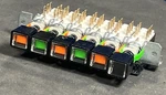 Schadow Switch 6-POS. 2UEE ,10MM Frame W/ Rare FA120 'eyelid' Indicator Buttons. Fixed Price $20.00.