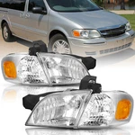 For 1997-2005 Pontiac Montana Chevy Venture Silhouette Amber Headlights Headlamp. Fixed Price $64.99.