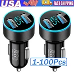 Dual Ports Usb Car Cigarette Charger Lighter Digital Led Voltmeter 12V/24V Lot. Fixed Price $180.59.