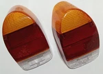Tail Light Lens Set Left Right Pair Amber Red Volkswagen T1 Bug Beetle 1971-1972. Fixed Price $73.34.