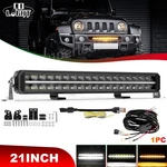 Front Grille Dual Row 20" Light Bar Amber Drl For 2007-17 Jeep Wrangler 21". Fixed Price $125.89.