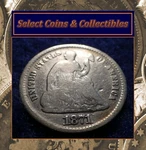 1871 Seated Liberty Half Dime Circulated Nice Album Filler! #3303. Fixed Price $19.95.