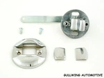 Mercedes W111 W128 W121 Left Side Interior Door Lock & Escutcheon Chrome Plates. Fixed Price $128.00.