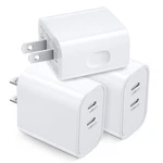 Usb Fast Charger Block, 3 Pack 20W Dual Port Charging Brick, Double.... Fixed Price $23.61.