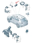 New Volkswagen Tiguan AD1 Telephone Switches Panel 5GM035624GYV. Fixed Price $101.28.