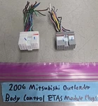 2006 Mitsubishi Outlander 2.4L Body Control Module Etas Unit Plugs 8637A014. Fixed Price $29.95.