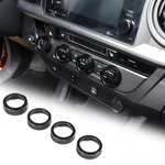 4PCS Black Console 4WD Switch Trim Ring Knob Cover For Toyota Tacoma 2016-22. Fixed Price $19.99.