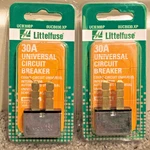 2 Pack Littelfuse 0UCB030.XP Amp Universal Circuit Breaker. Fixed Price $9.97.