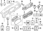 Genuine Nissan Cargo Area Light Switch 25161-9BU1A. Fixed Price $27.49.