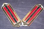 1971 Cadillac Coupe Deville Red Marker Light Lens Housings Pair 1972 1973 Sedan. Fixed Price $100.00.