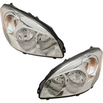 Lh & Rh Headlight For Buick Lucerne 2006-2011 Halogen W/ Bulbs White Turn Signal. Fixed Price $178.98.