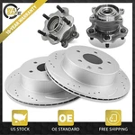 Rear Wheel Hub Bearing Disc Brake Drilled Rotors Kit For Nissan Rogue Juke. Fixed Price $146.93.
